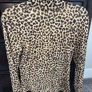 Leopard Print Long Sleeve Top